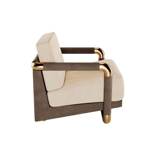 Poltrona contemporânea - KONGO  - Hommés Studio - em veludo / personalizável / feita à mão