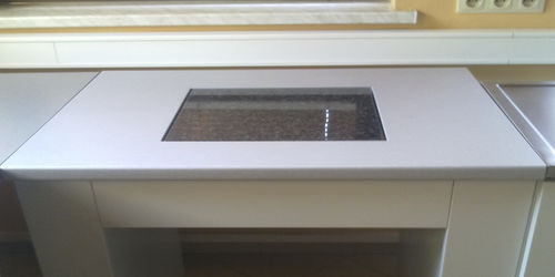 Mesa contemporânea - POL-EKO APARATURA sp.j. - em chapa / em granito / com base em chapa de aço
