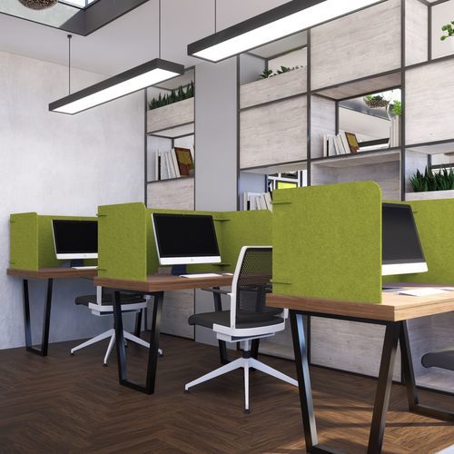 Painel acústico autoportante - HUSHBRIM - The Acoustics Company SAS - de mesa / em PET / retangular