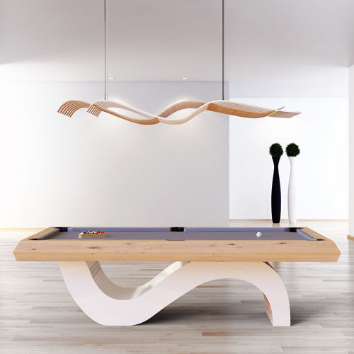 Mesa de sinuca de design original - Picas - cirillobiliardi snc - da linha residencial / da linha comercial / em madeira maciça