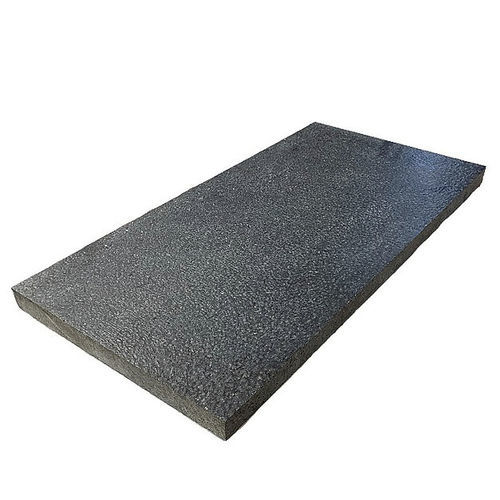 Lajota em granito - ABSOLUTE GRANITE  - BRAZILIAN STONES - para ambiente externo / escovada / preta