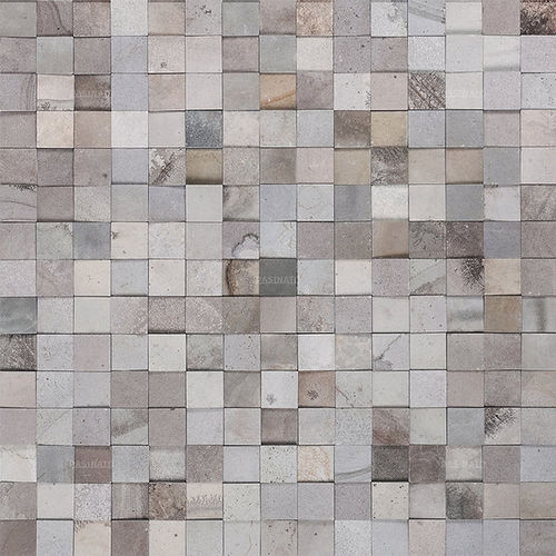 Placa de revestimento aparente em basalto - VULCANO SQUARE  - BRAZILIAN STONES - para ambiente interno / para área externa / colada