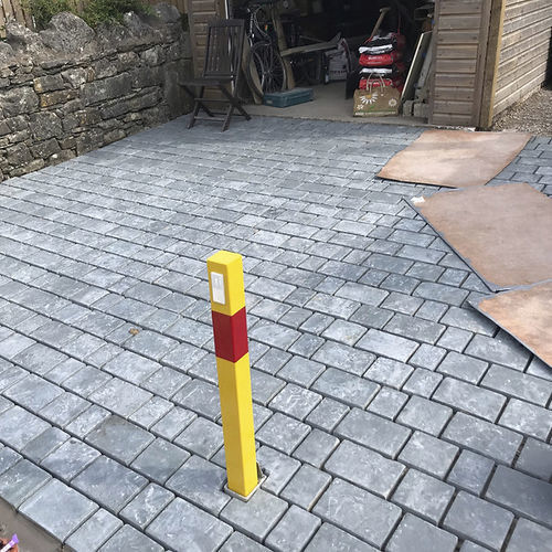 Pavimento em ardósia - TUMBLED COBBLES - BRAZILIAN STONES - para ambiente externo / para pátio / texturizado
