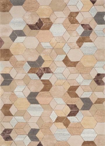 Tapete contemporâneo - GENESIS - Jaipur Rugs - geométrico / padrão abstrato / de lã