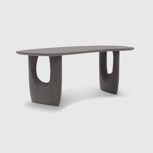 Mesa secretária de piso - Savignyplatz  - MAN OF PARTS - contemporânea / em carvalho / curva