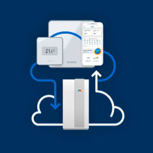 Regulador de aquecimento portátil - SMATRIX PULSE - Uponor - de arrefecimento / controle remoto