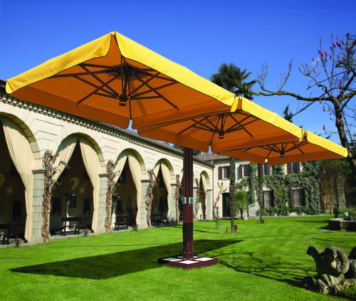 Ombrelone retangular - TRILUNE - Giardini Veneti Srl - lateral / em tecido acrílico / em aço revestido a pó