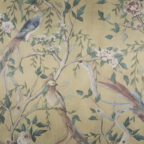 Papel de parede contemporâneo - HIROKI - CARLUCCI - em poliéster / com animais / efeito de tecido