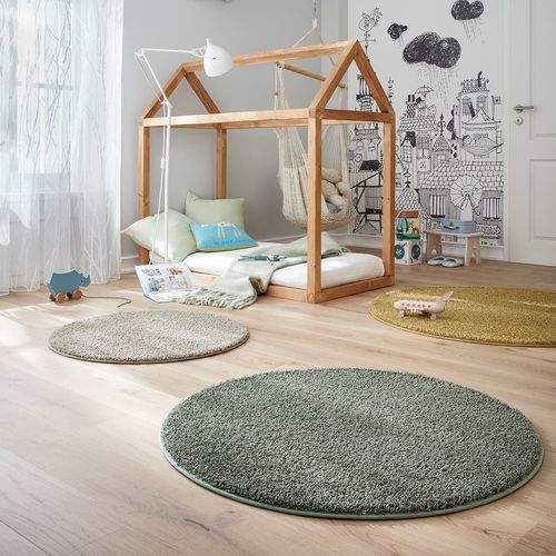Tapete contemporâneo - MOTO TWIST - JAB ANSTOETZ FLOORING - de cor lisa / em poliamida / redondo