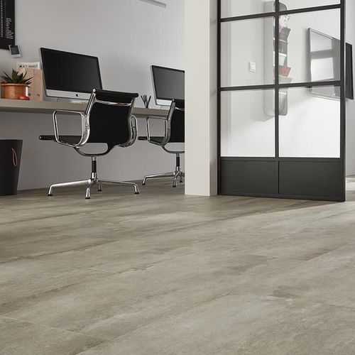 Revestimento de piso vinílico - USED CONCRETE CREME  - JAB ANSTOETZ FLOORING - para ambiente interno / para degrau / para escritório