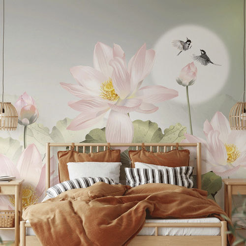 Papel de parede contemporâneo - orchidée romantique - MuralConcept - em tecido não tecido / com padrão floral / panorâmico