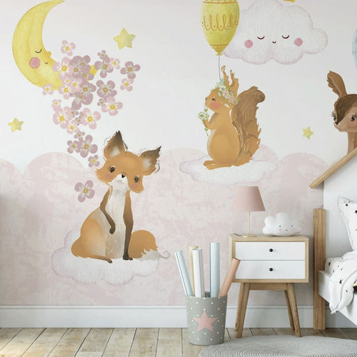 Papel de parede para quarto de bebê - nuage - MuralConcept - contemporâneo / em tecido não tecido / panorâmico
