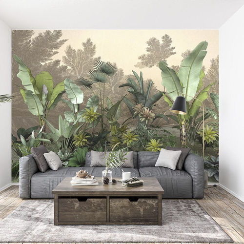 Papel de parede contemporâneo - Jungle tendance indonésia - MuralConcept - em tecido não tecido / com natureza / panorâmico