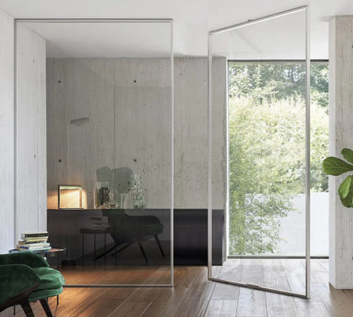 Divisória removível - GAIA - doal - com vidro / em alumínio / da linha residencial