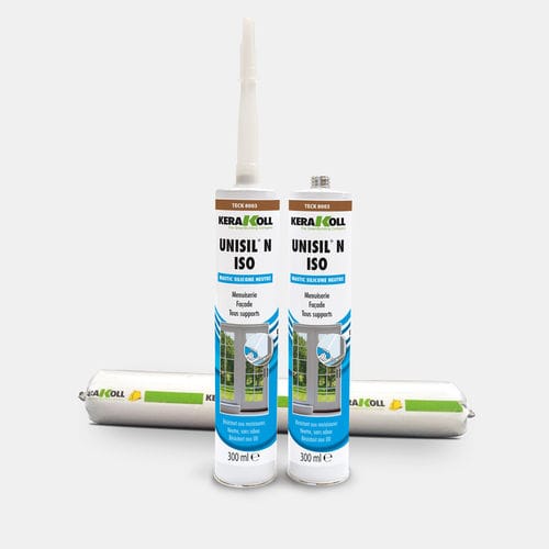Selante à base de resina de silicone - Unisil N ISO - KERAKOLL - para metais / para madeira / para vidro