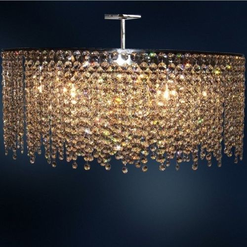 Lustre contemporâneo - ANKARA  - COSMOTRE SRL - em cristal / em aço inoxidável / para 10 lâmpadas