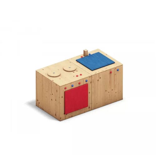 Cozinha de brincar para parque infantil - MUD  - Playparc - para creche / em madeira