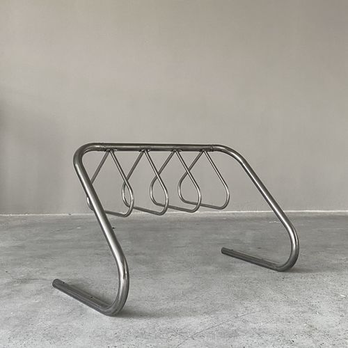 Bicicletário de piso - KVS-CHBR-4-4 - IKAVASS - com sistema de segurança / para espaço público / em aço inoxidável