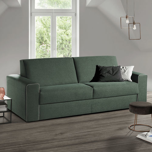 Sofá-cama - Reverso - Vitarelax - contemporâneo / em tecido / em couro