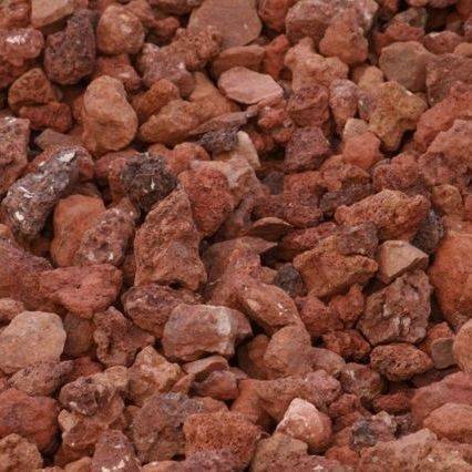 Seixo de rocha vulcânica - RED ROCK - Canteras el cerro s. l. - para ambiente externo / britado