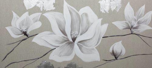Quadro decorativo em acrílico - FLOR SACO 3 - OHORIGINAL BUSINESS SL - misto / pintado à mão / com padrão floral
