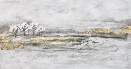 Quadro decorativo em acrílico - BOSQUE BLANCO - OHORIGINAL BUSINESS SL - misto / pintado à mão / paisagem
