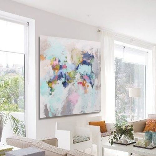 Quadro decorativo em acrílico - DENIA - OHORIGINAL BUSINESS SL - misto / pintado à mão / abstrato