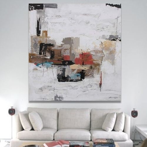 Quadro decorativo em acrílico - HAMBURGO - OHORIGINAL BUSINESS SL - misto / pintado à mão / abstrato