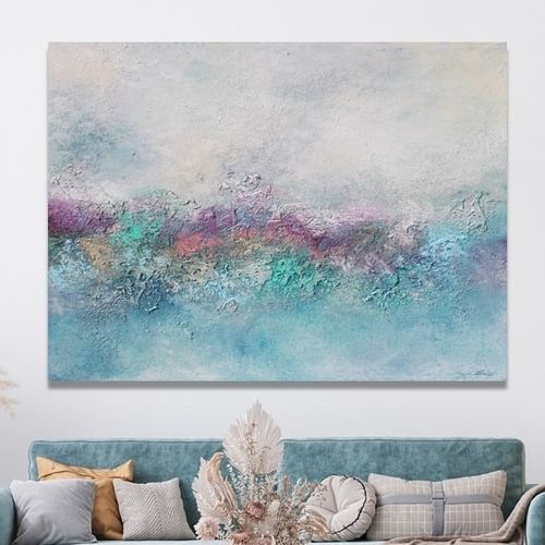 Quadro decorativo em acrílico - FONDO CORAL - OHORIGINAL BUSINESS SL - misto / pintado à mão / mar