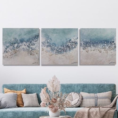Quadro decorativo em acrílico - ANDRAITX  - OHORIGINAL BUSINESS SL - misto / pintado à mão / mar