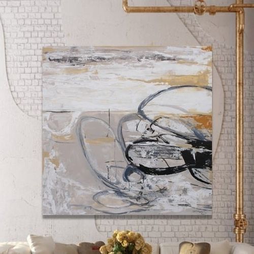 Quadro decorativo em acrílico - COPENHAGUE - OHORIGINAL BUSINESS SL - misto / pintado à mão / abstrato