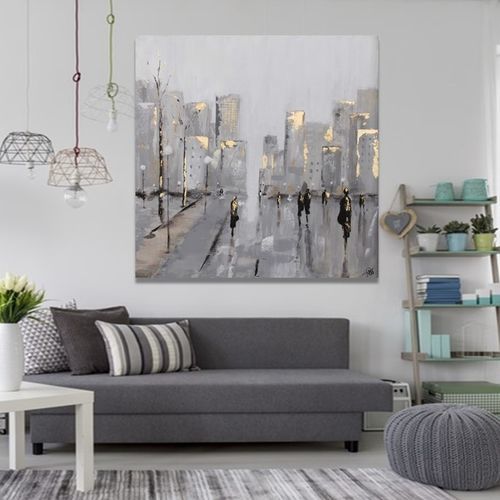 Quadro decorativo em acrílico - GRAN VIA - OHORIGINAL BUSINESS SL - misto / pintado à mão / em tela