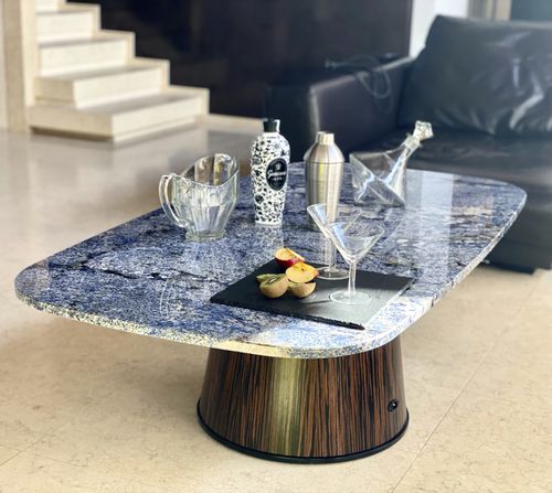 Placa de pedra em granito - Azul Bahia  - Pistore Marmi - para piso / para parede / para ambiente interno