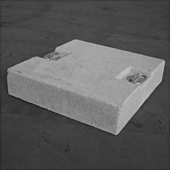 Base para ombrelone em concreto - Big Washed Plates - Ombrellificio Veneto