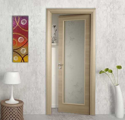 Porta interna - 8 series - PORTE ITALIANE - com folheado de madeira / de abrir / contemporânea