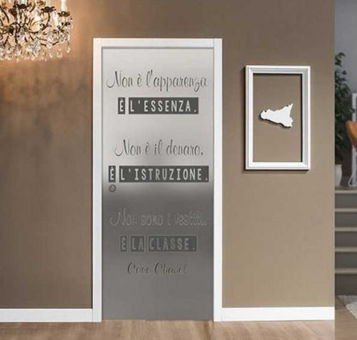 Sistema deslizante para porta de vidro de correr - PORTE ITALIANE