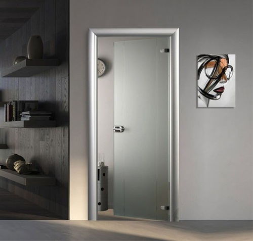 Porta interna - Crystal - PORTE ITALIANE - em vidro temperado / de abrir / contemporânea