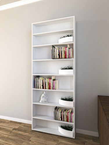 Porta interna - FLUSH-TO-WALL BOOKCASE - PORTE ITALIANE - em madeira / de correr / contemporânea