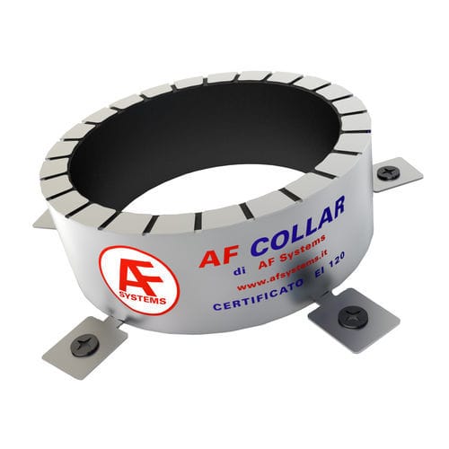 Bocal de arremate de ralo corta-fogo - AF Collar - AF Systems - para isolamento de tubo / em aço inoxidável