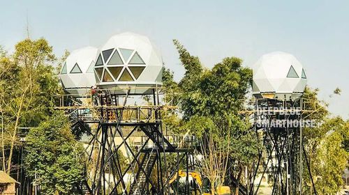 Casa de árvore - DOME - NingBo DeepBlue Smarthouse Co.,LTD. - contemporânea / em aço / da linha residencial