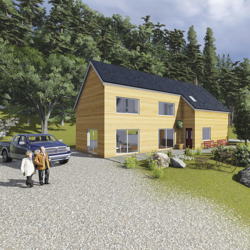 Casa pré-fabricada - FRANCE 186 - Frame House group Sia - ecológica / passiva / contemporânea