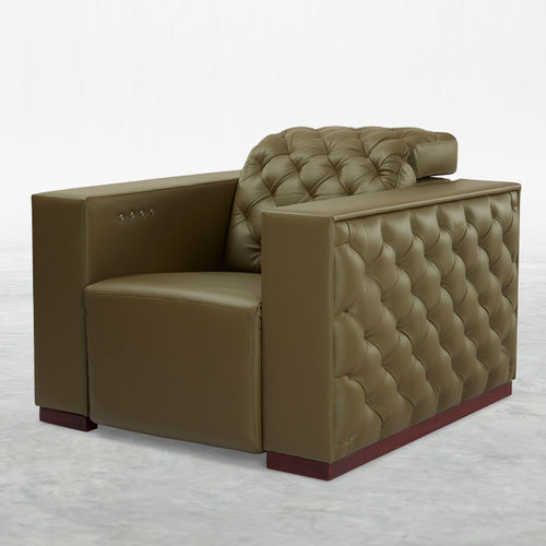 Poltrona de cinema em couro - BROUGHAM - KARLSSON SEATING LTD. - da linha residencial / cor personalizável / verde