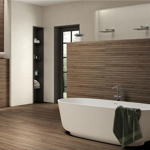 Placas de revestimento em grés porcelanato - STRAND - KTL Ceramica - fosca / com relevo / para ambiente interno