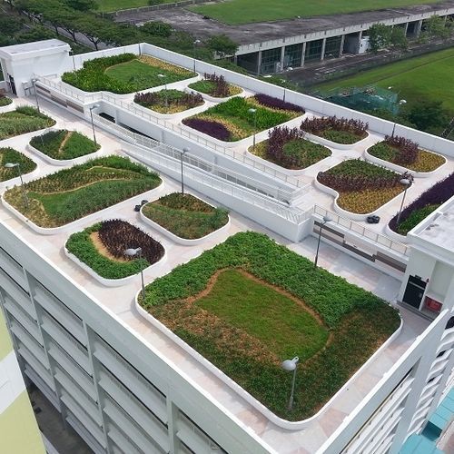 Manta impermeabilizante de proteção - RENOLIT ALKORPLAN - para telhado verde / para pátio / para terraço de cobertura