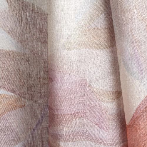 Tecido para vela de sombreamento - AURORA - BLOOMING - estampado / em linho / em poliéster
