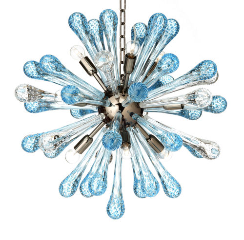 Lustre contemporâneo - DROPS - SimoEng SRLS - em vidro de Murano / da linha comercial / Sputnik