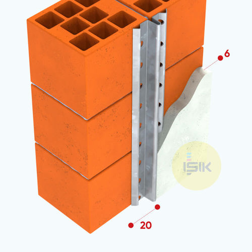 Perfil em aço galvanizado - G1400  - ISIK PERDE RAYLARI SAN. TIC A.S. - com seção simétrica / para parede / para ambiente interno
