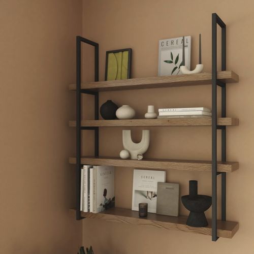 Estante de parede - KITAIRGOLNOG20 - SEED - contemporânea / metálica / em madeira