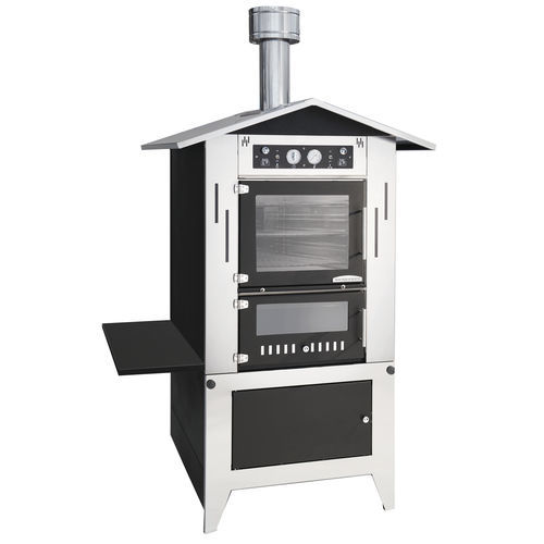 Forno de pizza da linha residencial - STEEL - Rossofuoco Srl - a lenha / de convecção / de instalação livre