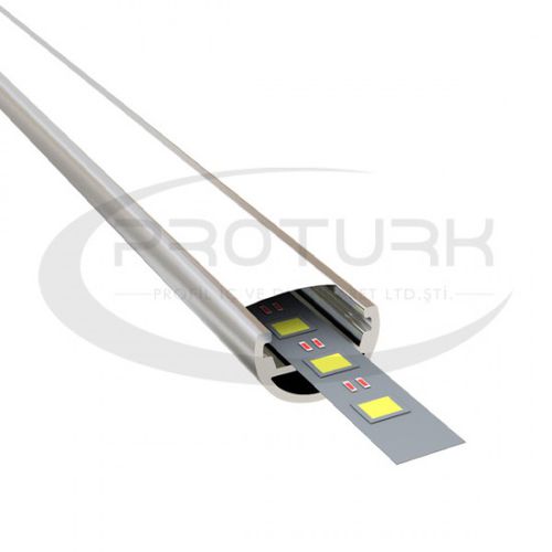 Perfil de iluminação de embutir - Proturk Profil Sanayi İç ve Dış Ticaret Ltd.Ştı. - de sobrepor / de LED / em material plástico